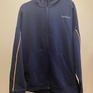 Mens Reebok Navy Blue Zipper Hood